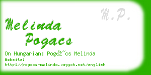 melinda pogacs business card